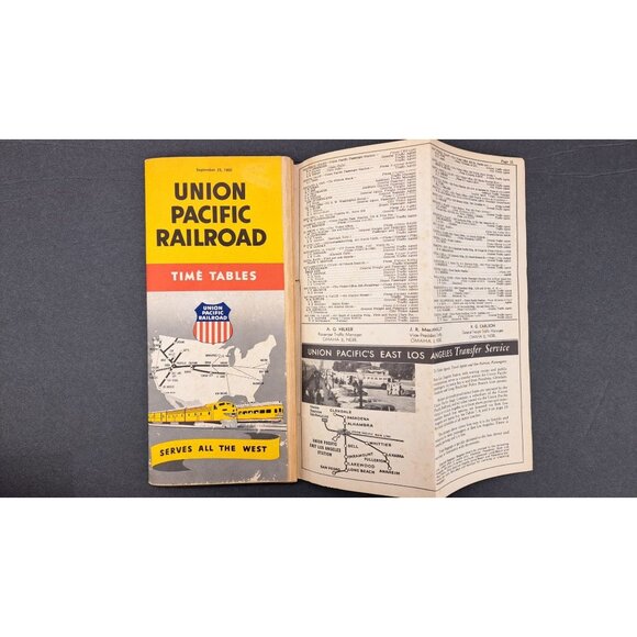 Union Pacific Railroad Timetables September 1960 Vintage Travel Guide Ephemera - Picture 4 of 6